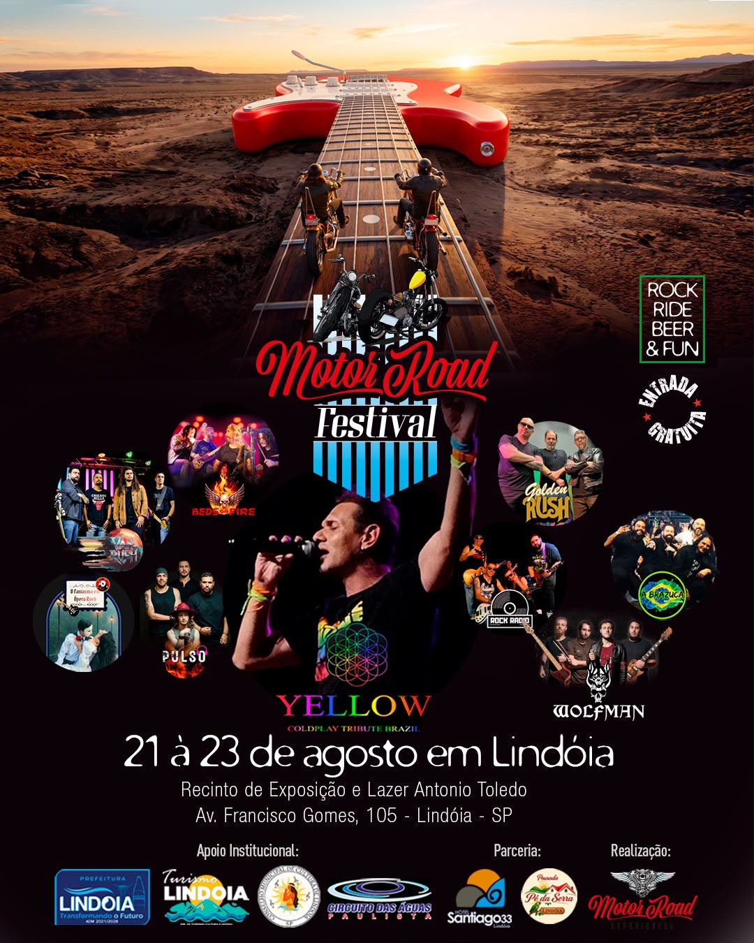 O Motor Road Festival está com data marcada em Lindoia!